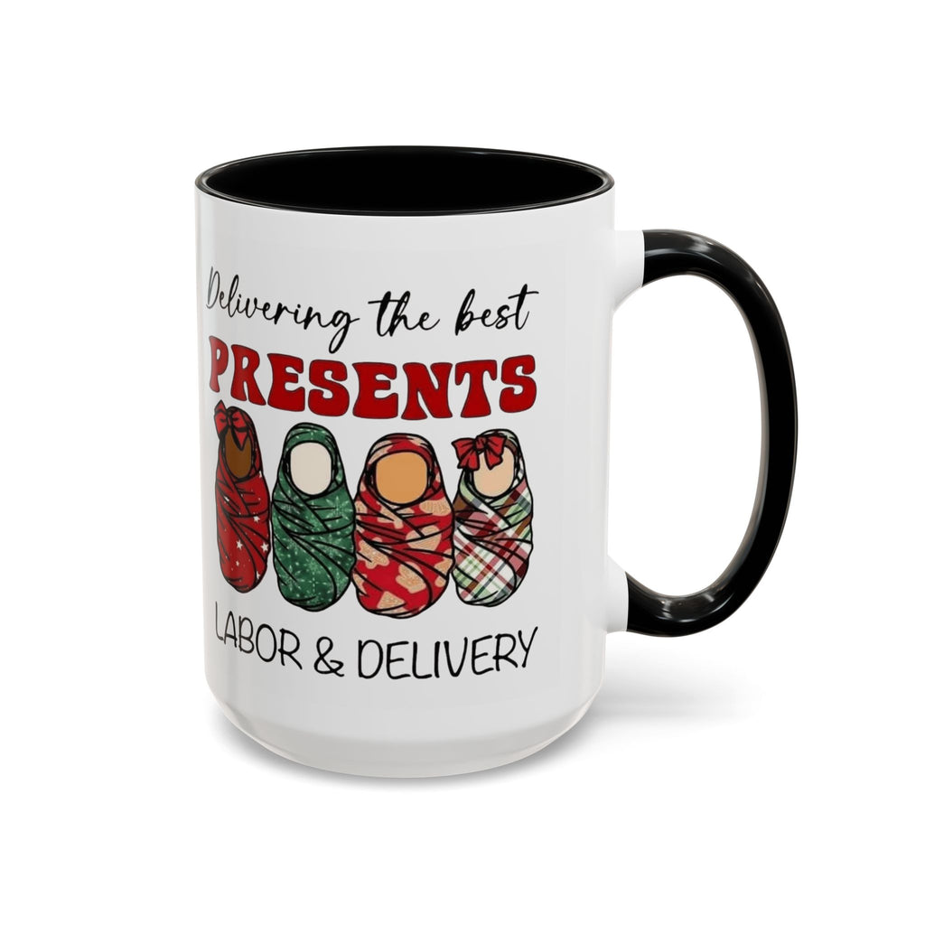 Christmas Presents Delivery Coffee Mug — "Delivering the Best Presents" Accent Mug Medical Christmas Mug,