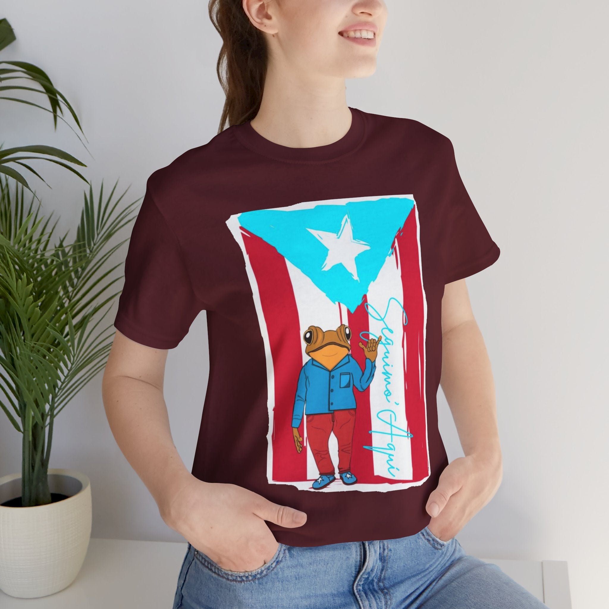 Puerto Rican Coqui Flag T‑Shirt  Boricua Pride Tee