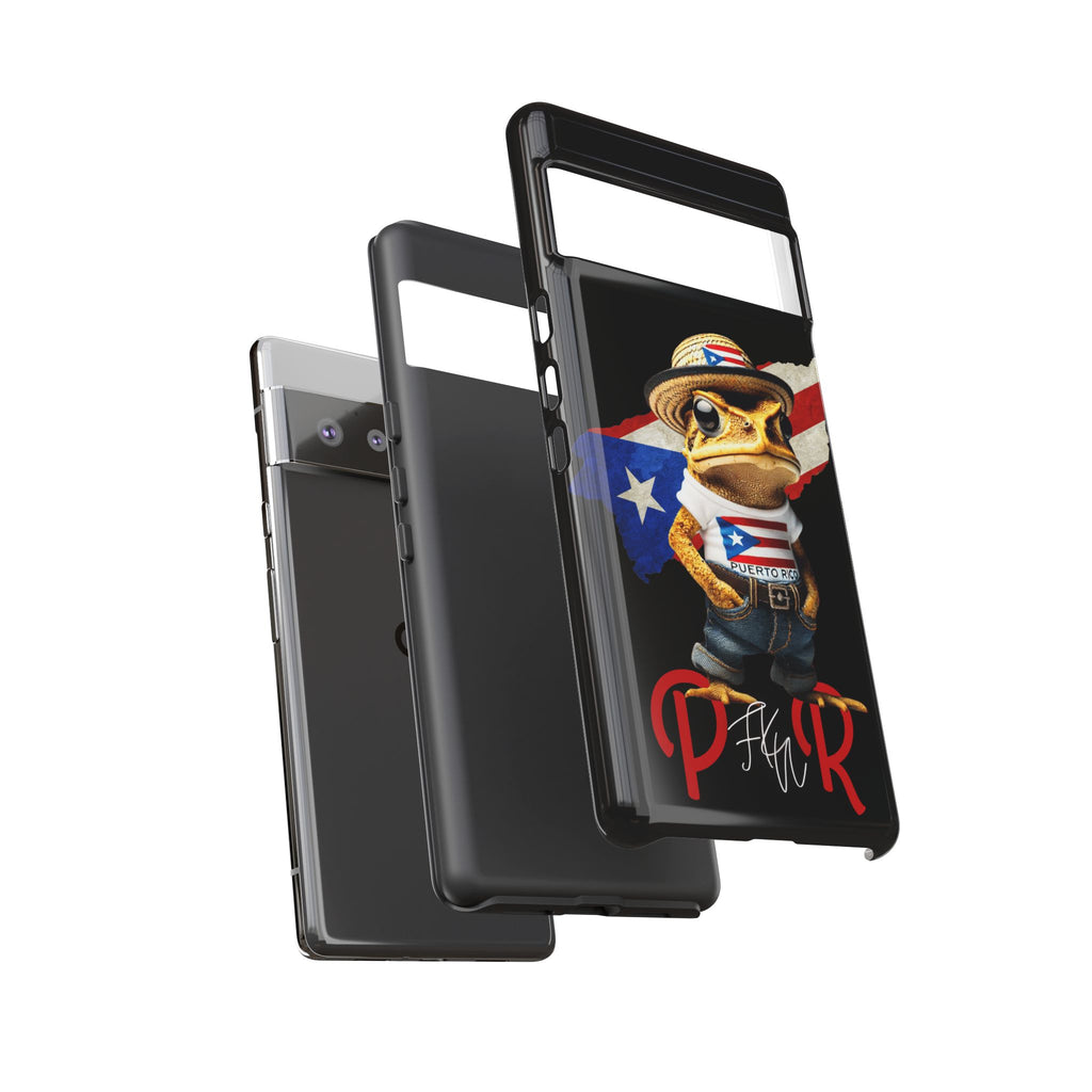 Puerto Rican Frog Tough Phone Case  Puerto Rico Flag Patriotic Protective Case