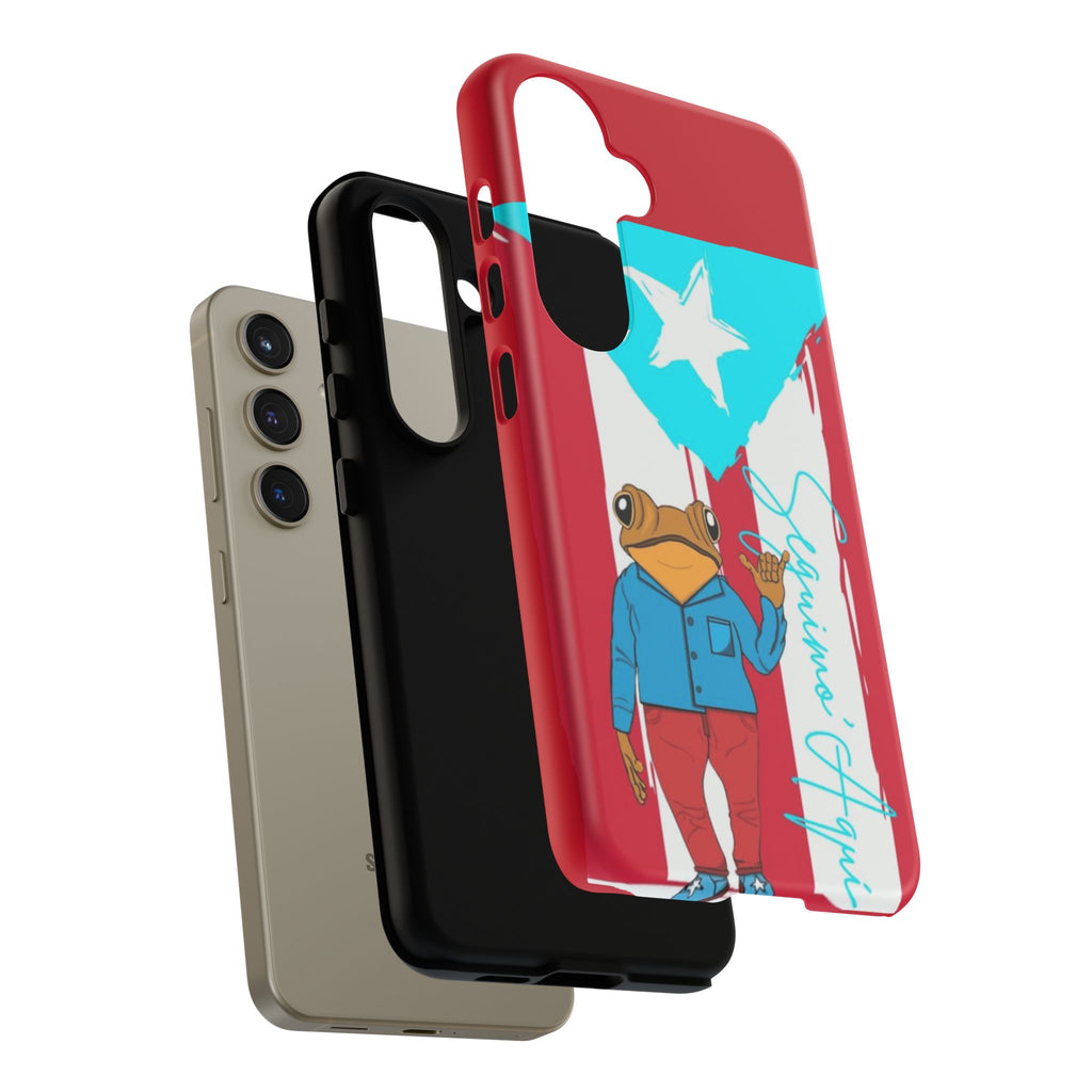 Puerto Rican Flag Frog Design ("Señorita Hops")Phone Case Isla del Encanto Phone Case – Puerto Rican Style