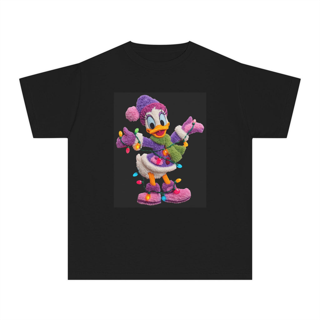 Duckling Holiday Tee — Cute Winter Lights Kids T-Shirt