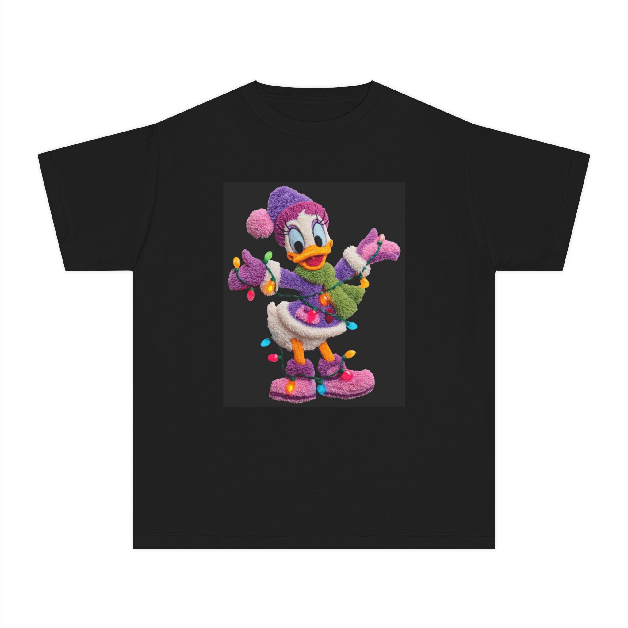 Duckling Holiday Tee — Cute Winter Lights Kids T-Shirt