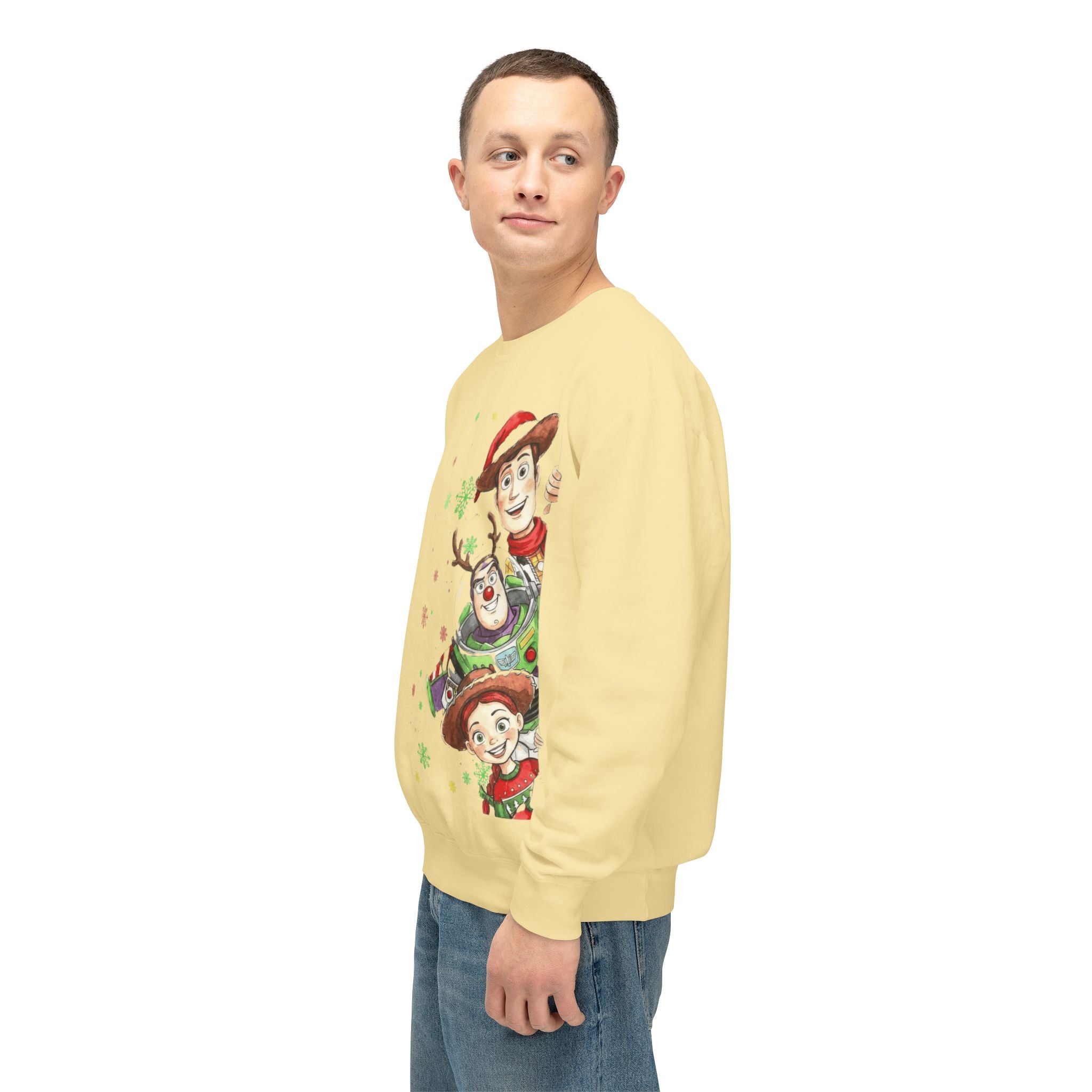 Christmas Toy Cowboy Crewneck Sweatshirt  Festive Woody & Friends Holiday Sweatshirt Cartoon Christmas T-shirts and Sweaters