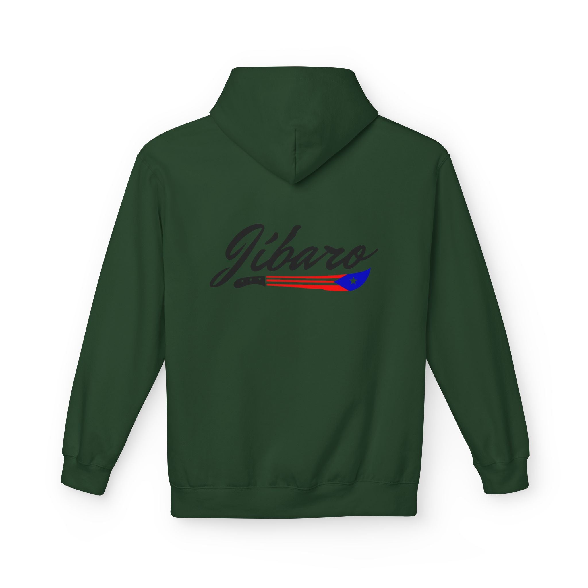 Gíbaro Hoodie  Puerto Rican Pride Pullover with Flag Machete Design