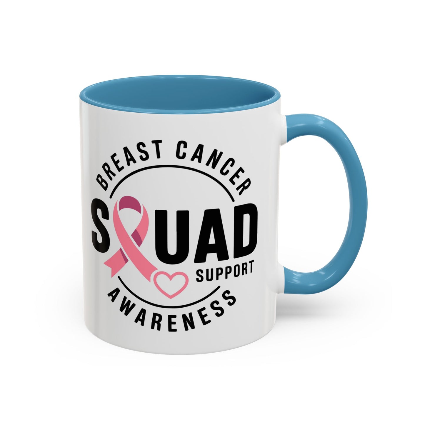 Breast Cancer Awareness Coffee Mug - Support Your Squad