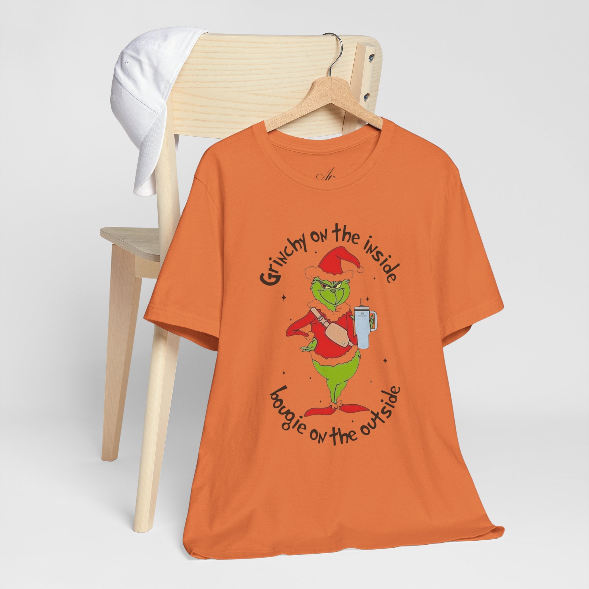 Grinch-Inspired Holiday Tee: 'Grinchy on the Inside, Boogie on the Outside'