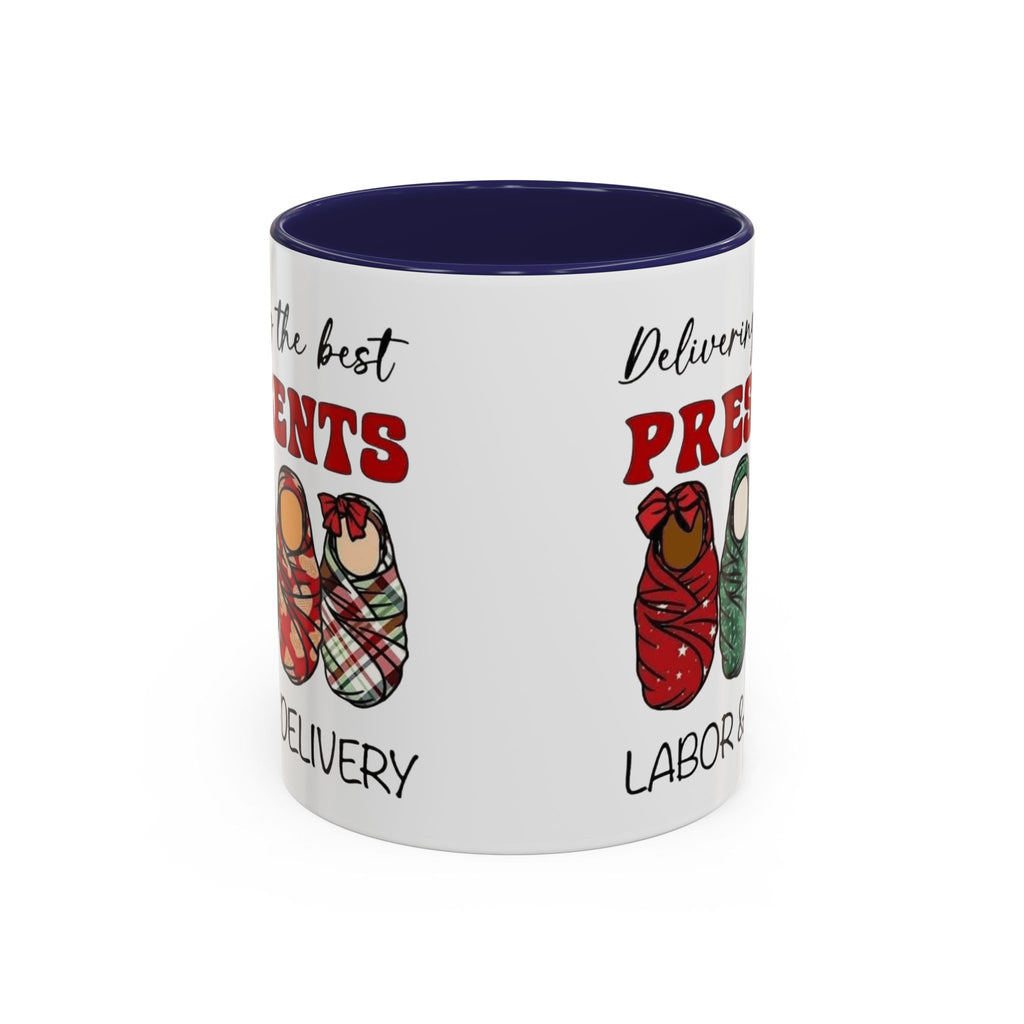 Christmas Presents Delivery Coffee Mug — "Delivering the Best Presents" Accent Mug Medical Christmas Mug,