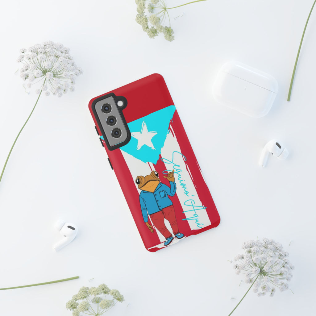 Puerto Rican Flag Frog Design ("Señorita Hops")Phone Case Isla del Encanto Phone Case – Puerto Rican Style