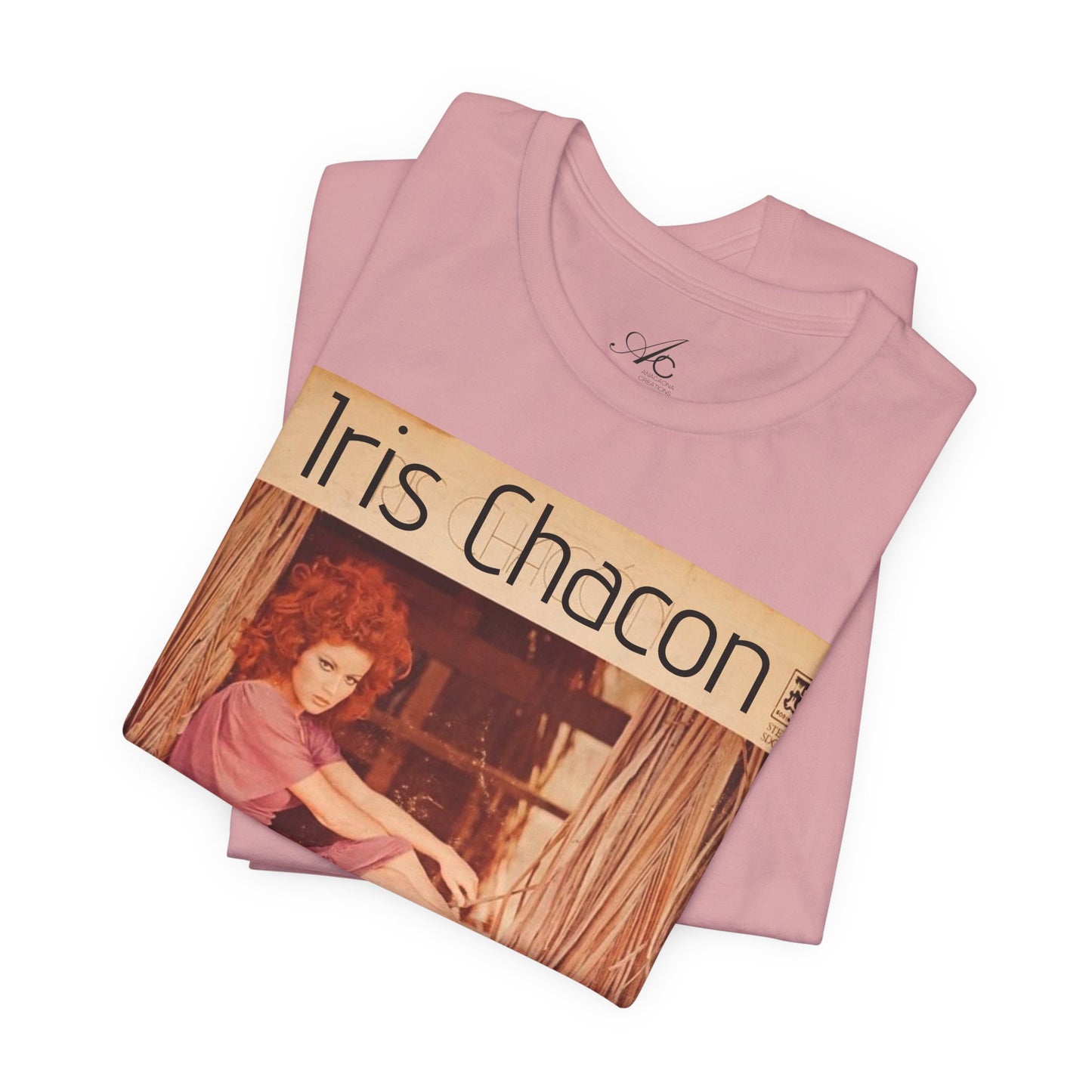 Retro Iris Chacon Unisex Tee, Vintage Music Shirt, Bohemian T-Shirt, Gift for Her, 90s Style Top