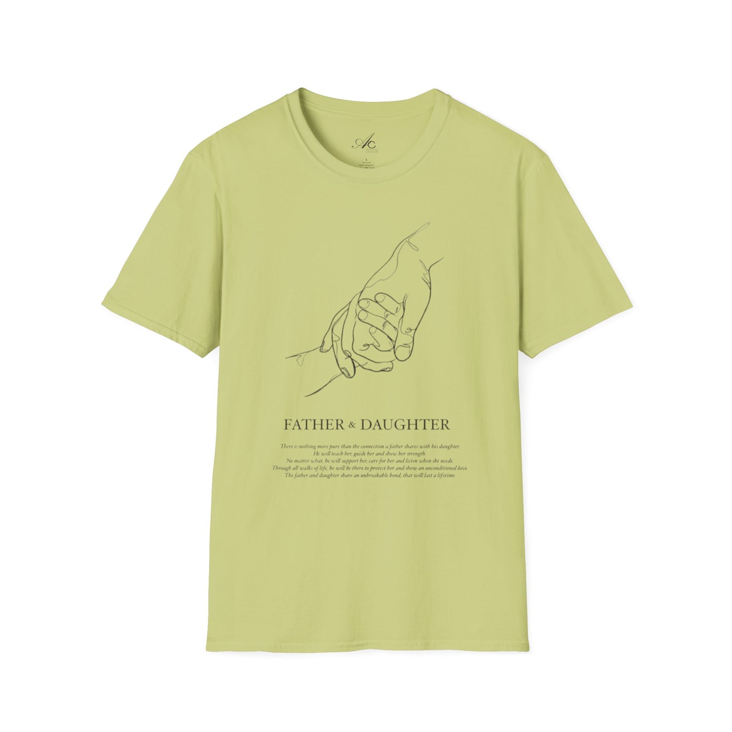 Father & Daughter Connection Unisex Soft style T Shirt Family Gift Parent Child Love Fathers Day Gift Emotional Bond Tee