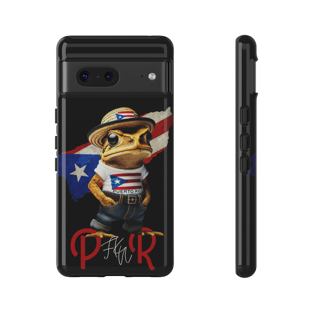Puerto Rican Frog Tough Phone Case  Puerto Rico Flag Patriotic Protective Case