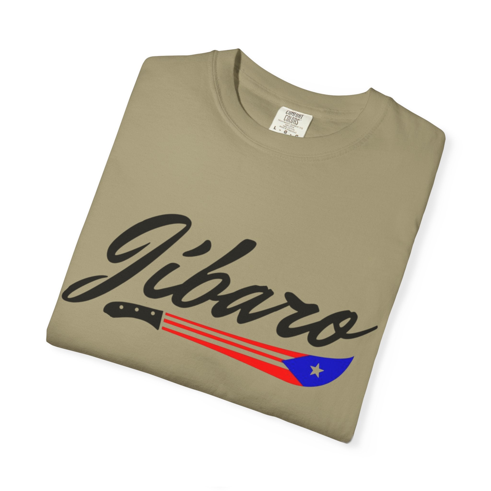 T-Shirt  "Jíbaro" Puerto Rican Heritage Tee (Back Machete  Sombrero de Paja Design) Puerto Rico’s Navidades