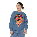 Floral Fiesta Sweatshirt — Colorful Tropical Woman Graphic Puerto Rico Navidades