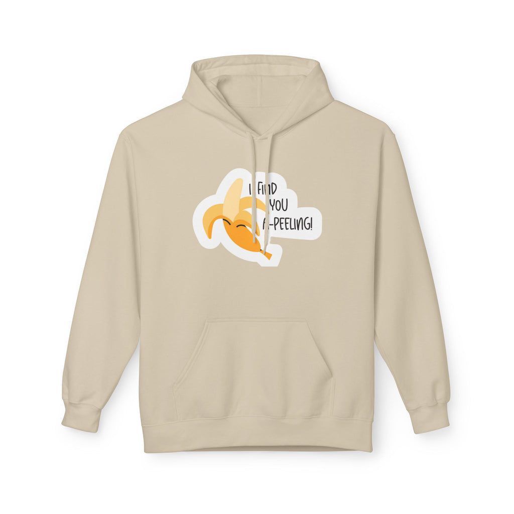Peeling Banana Hoodie  "I Found You (Peeling)" Cute Fruit Pun Pullover