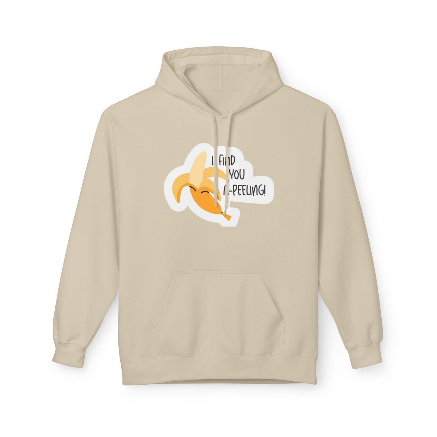 Peeling Banana Hoodie  "I Found You (Peeling)" Cute Fruit Pun Pullover