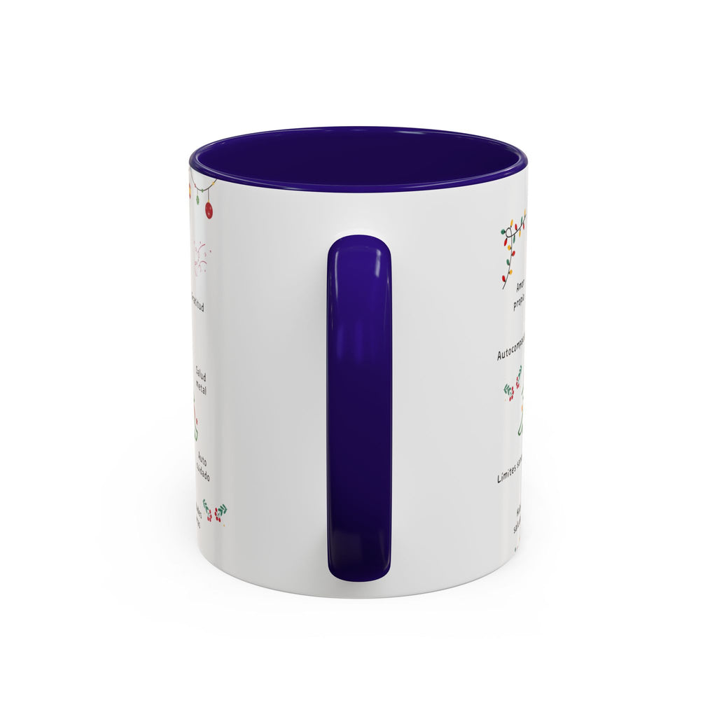 Mug — 'Adorna Tu Vida' Christmas Tree Spanish Holiday Coffee Mug (11oz/15oz)