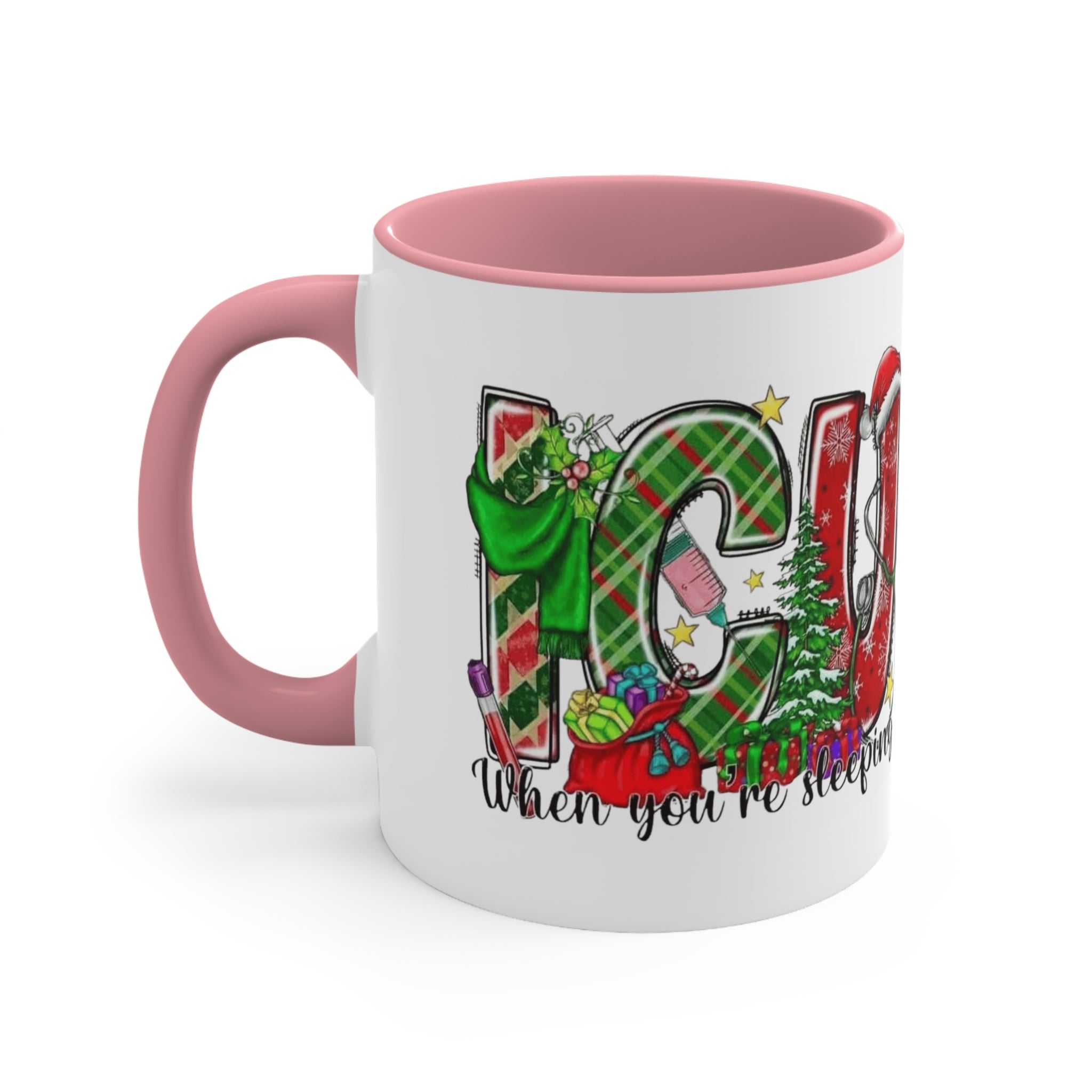 Christmas Joy Accent Mug — Festive 'JOY' Holiday Coffee Cup (11oz)Medical Christmas Mug