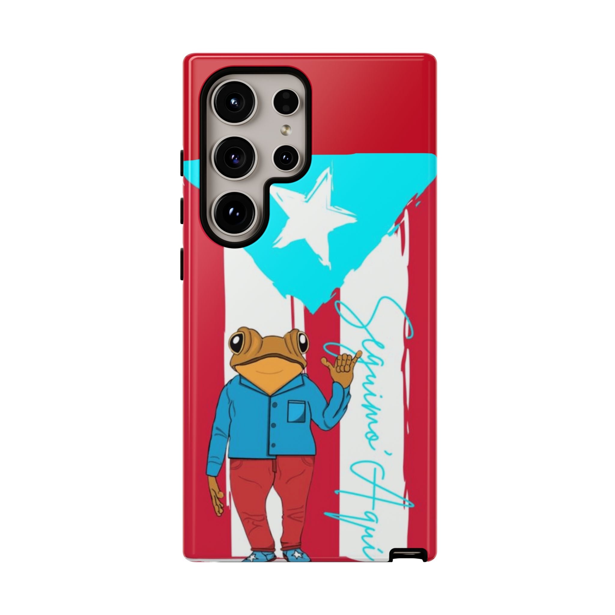 Puerto Rican Flag Frog Design ("Señorita Hops")Phone Case Isla del Encanto Phone Case – Puerto Rican Style