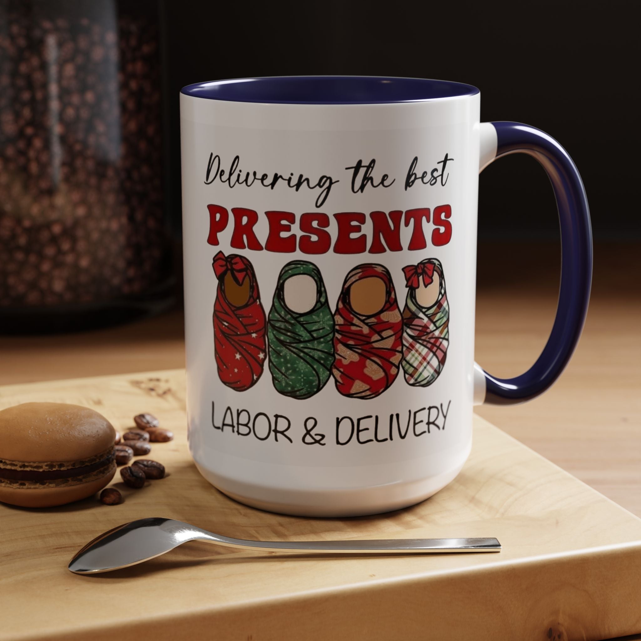 Christmas Presents Delivery Coffee Mug — "Delivering the Best Presents" Accent Mug Medical Christmas Mug,