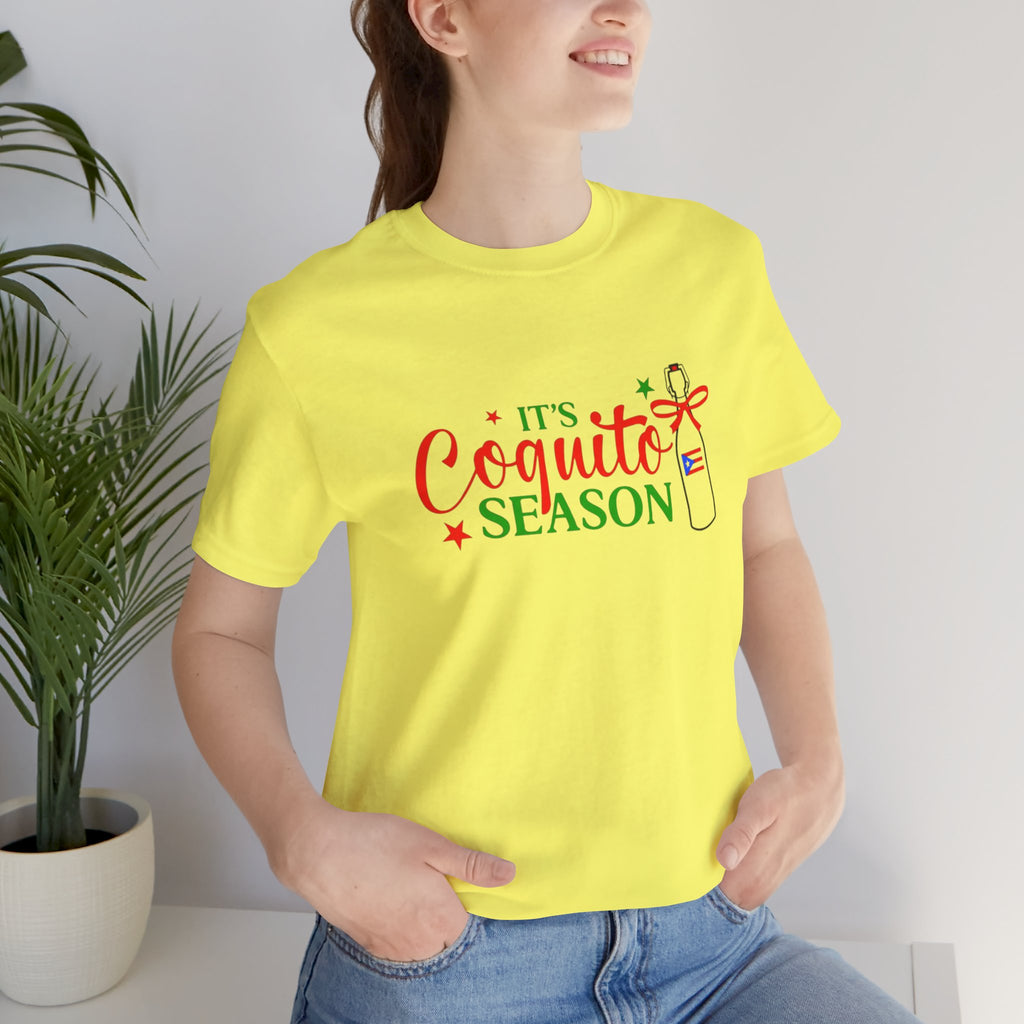 It's Coquito Season T-Shirt - Christmas Puerto Rican Holiday Cocktail Tee