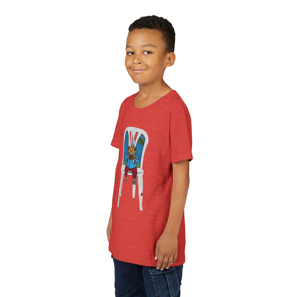 Kids Concho on a High Chair T-Shirt Cute Baby Rabbit Feeding Tee kids PUERTO RICO CHRISTMAS T-SHIRT