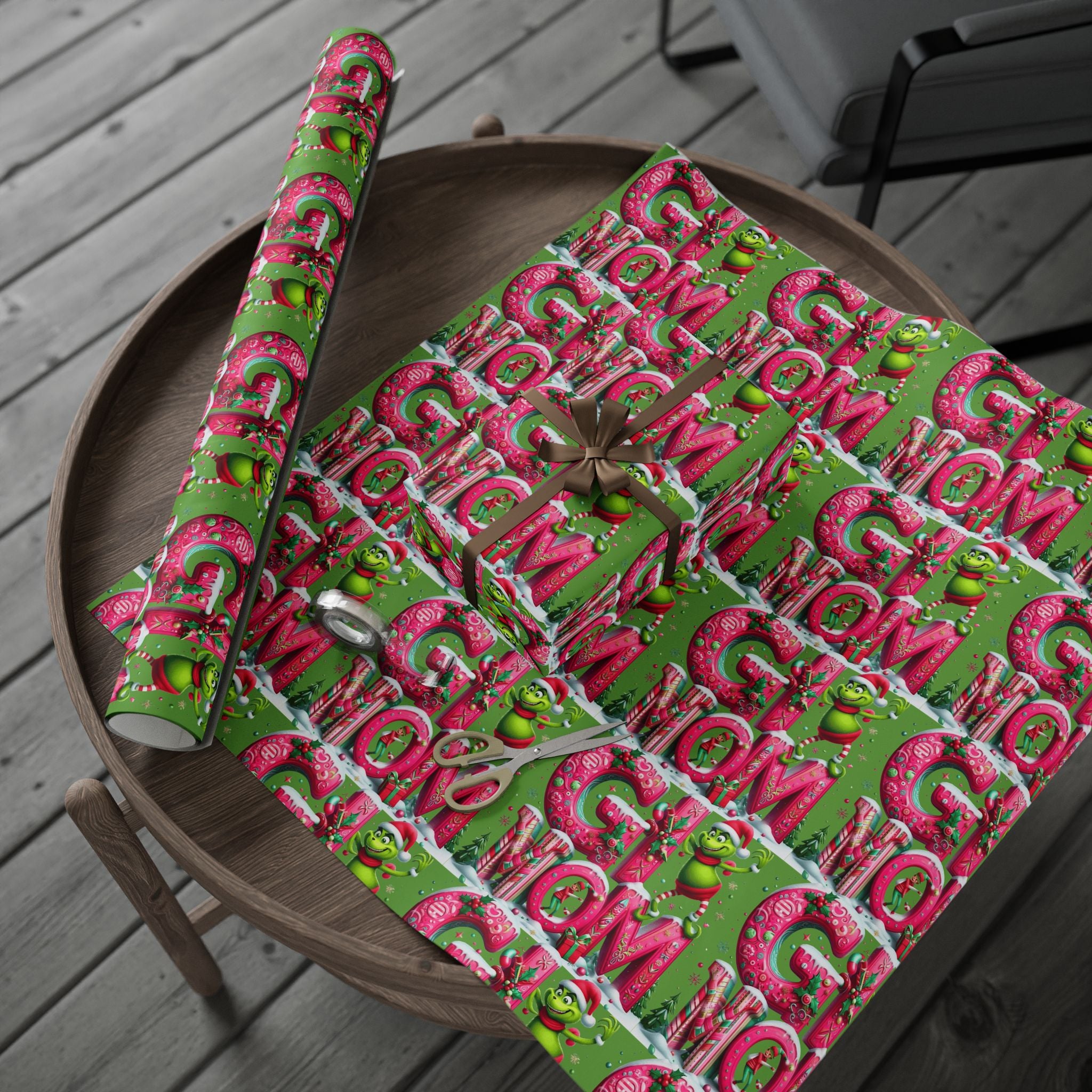 Festive Wrapping Paper  Whimsical Holiday Gift Wrap | Christmas Paper Roll | Fun & Unique Gift Packaging