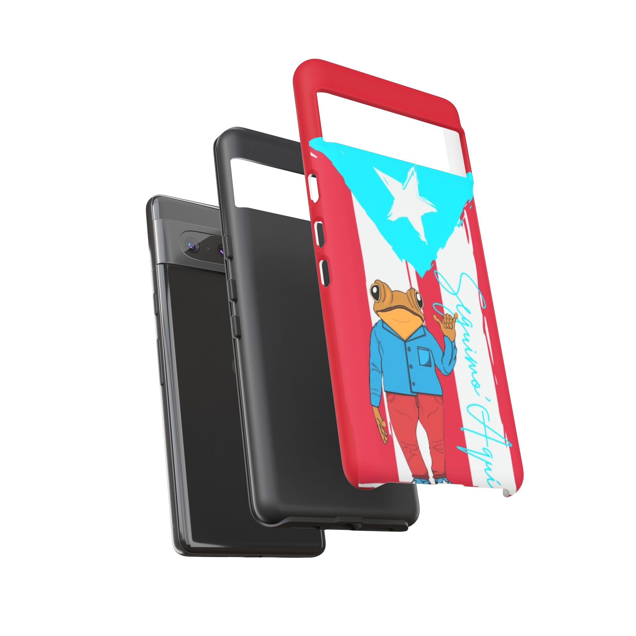 Puerto Rican Flag Frog Design ("Señorita Hops")Phone Case Isla del Encanto Phone Case – Puerto Rican Style
