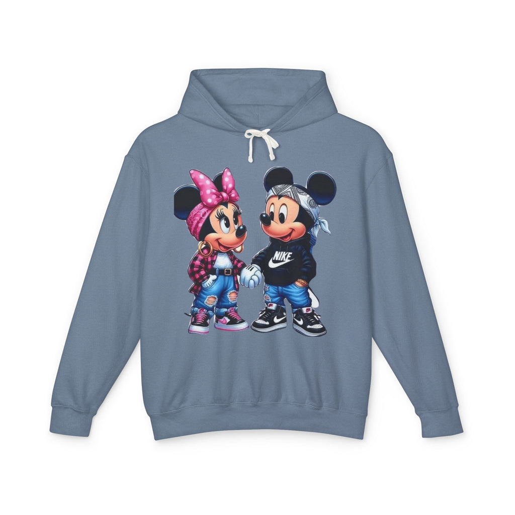 Valentine Cartoon Couple Hoodie  Cute Mickey & Minnie Style Graphic