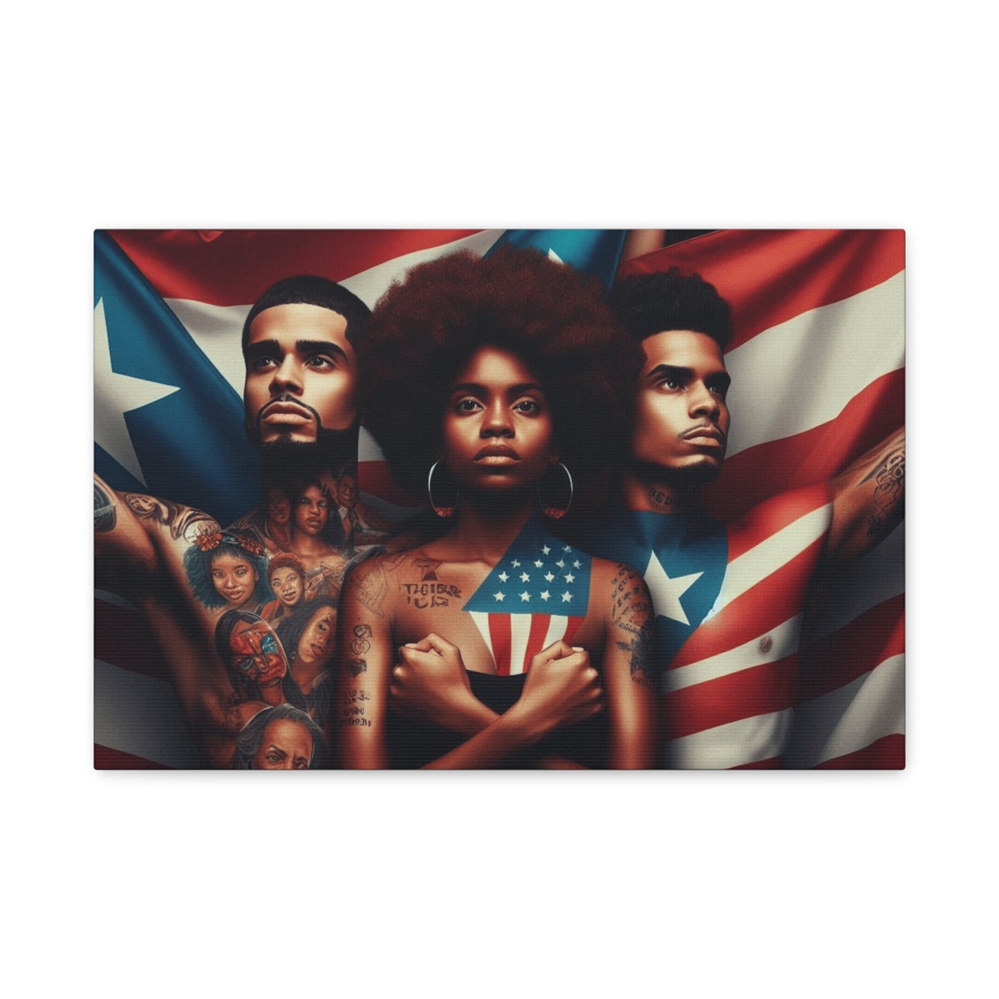 Rooted in Culture, Radiating Power Puerto Rican Wall Art, Unique Gift, Empowering Decor