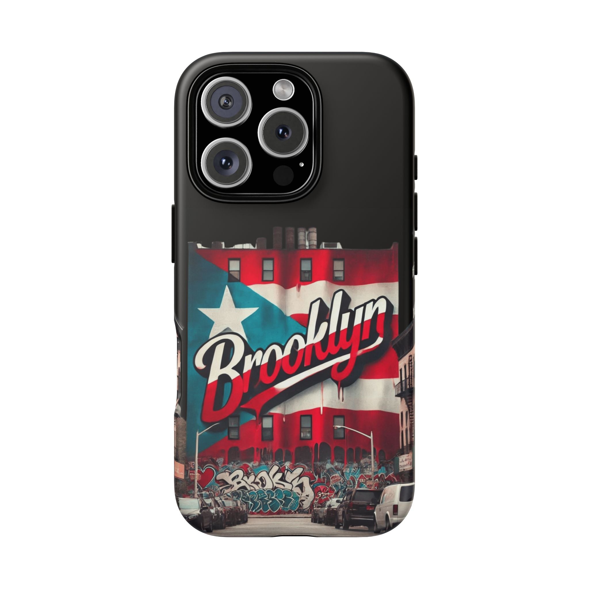 Brooklyn Street Art Phone Case  Urban Graffiti Protective Cover