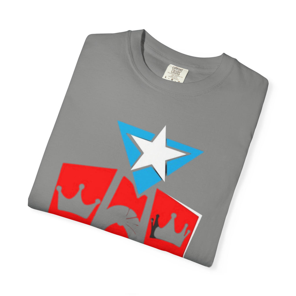 The Three Kings T-Shirt — Puerto Rican Three Kings Graphic Tee (Star & Crown Silhouettes)
