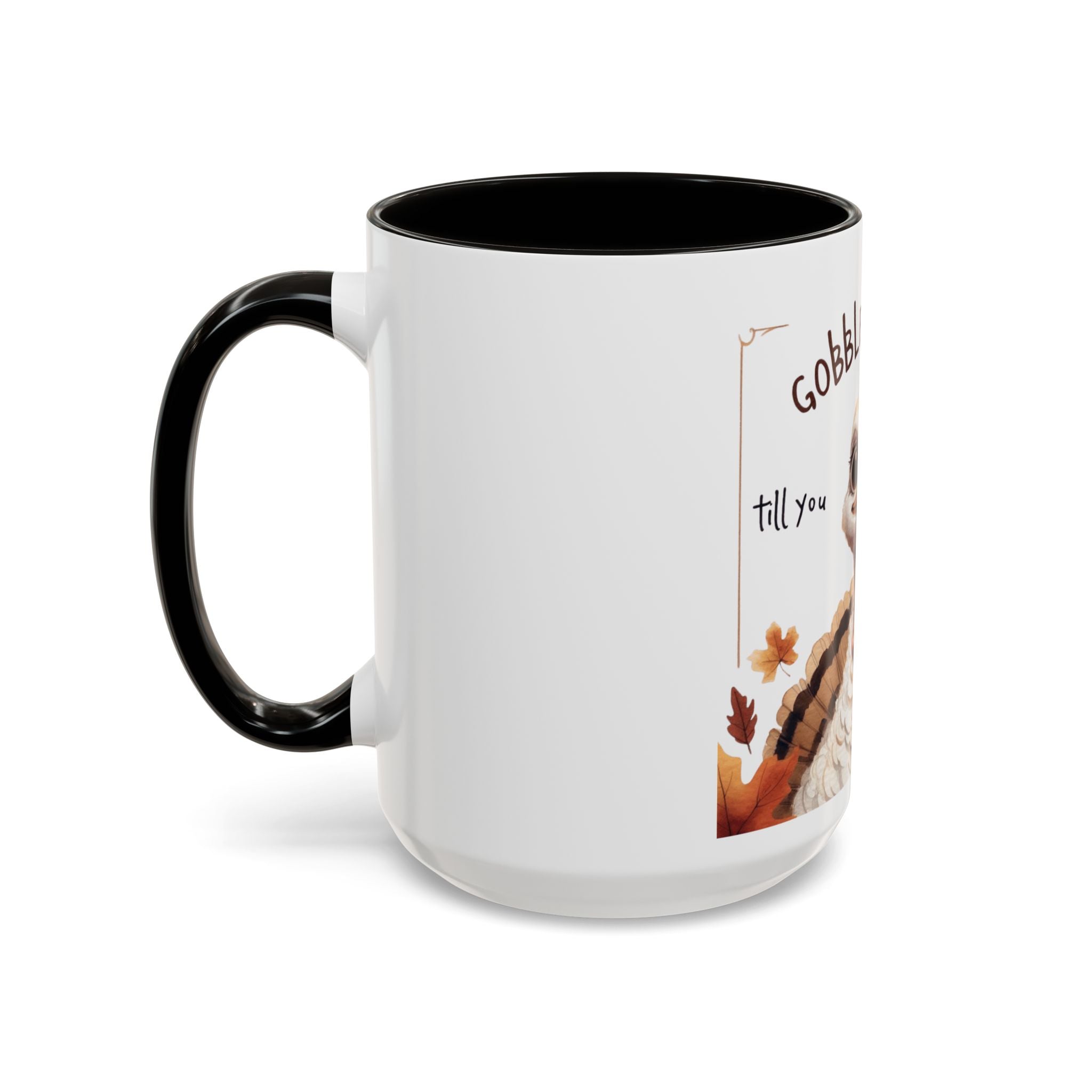 Mix cozy, aesthetic, and autumn-inspired sayings 🍁 Whimsical Thanksgiving Mug - Gobble Gobble Design