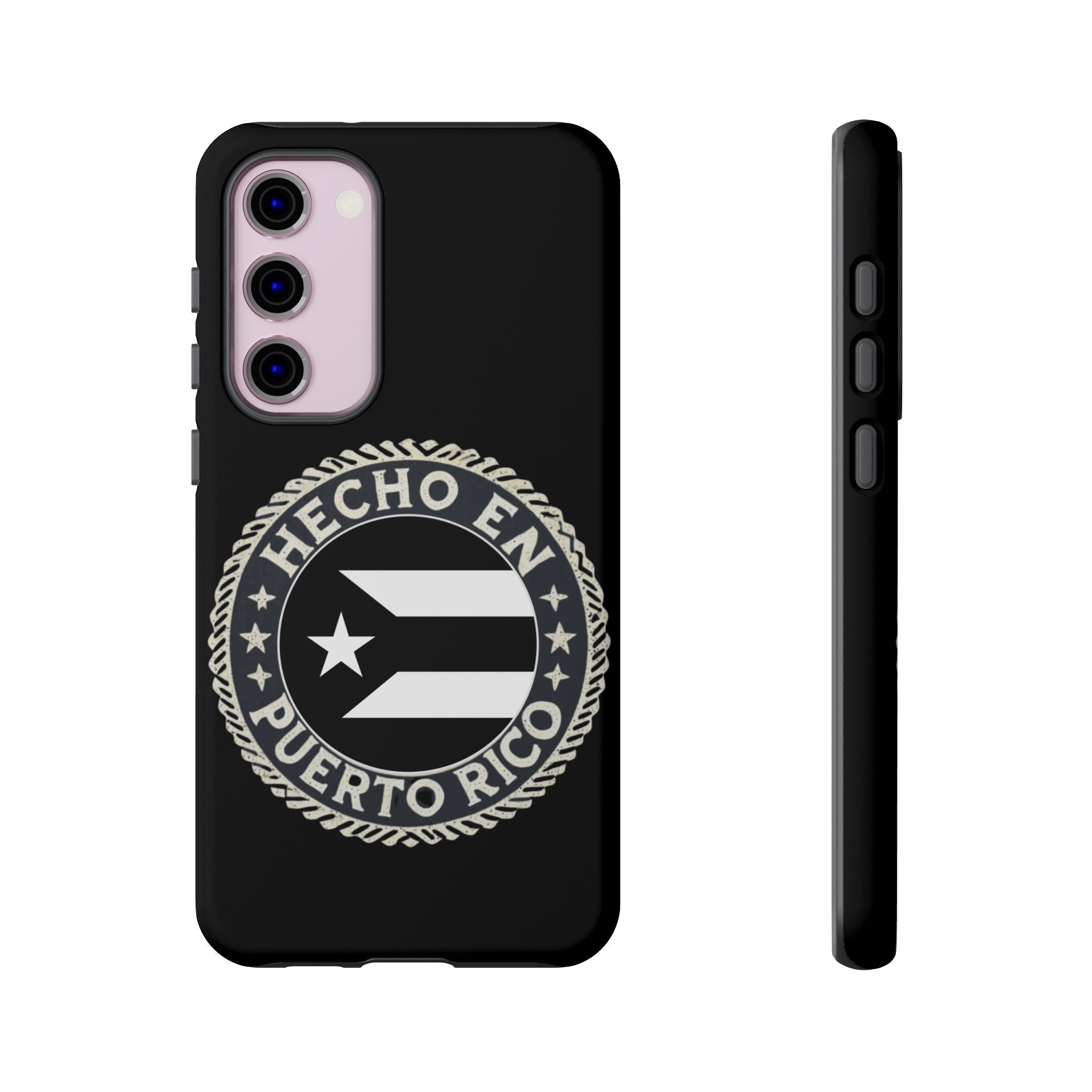 Hecho en Puerto Rico Phone Case  Puerto Rican Flag Emblem Tough Protective Cover