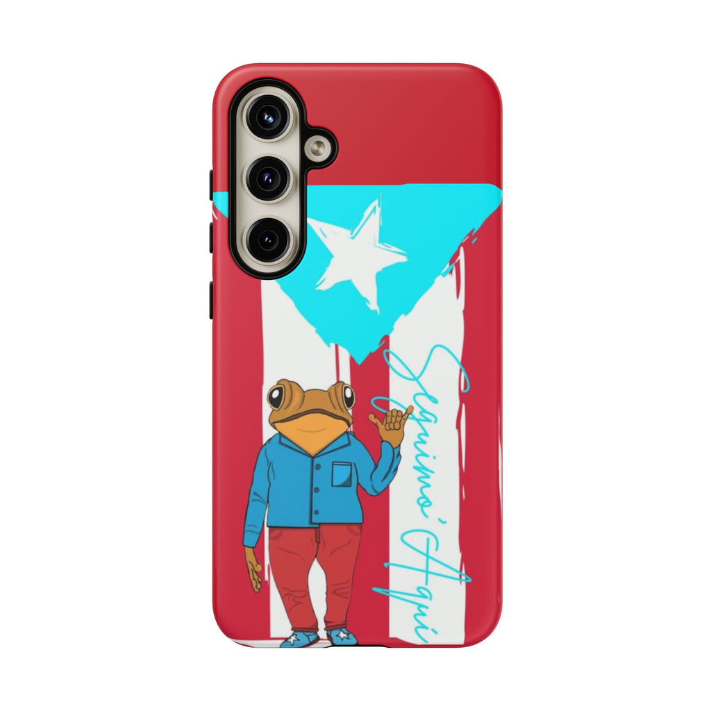 Puerto Rican Flag Frog Design ("Señorita Hops")Phone Case Isla del Encanto Phone Case – Puerto Rican Style