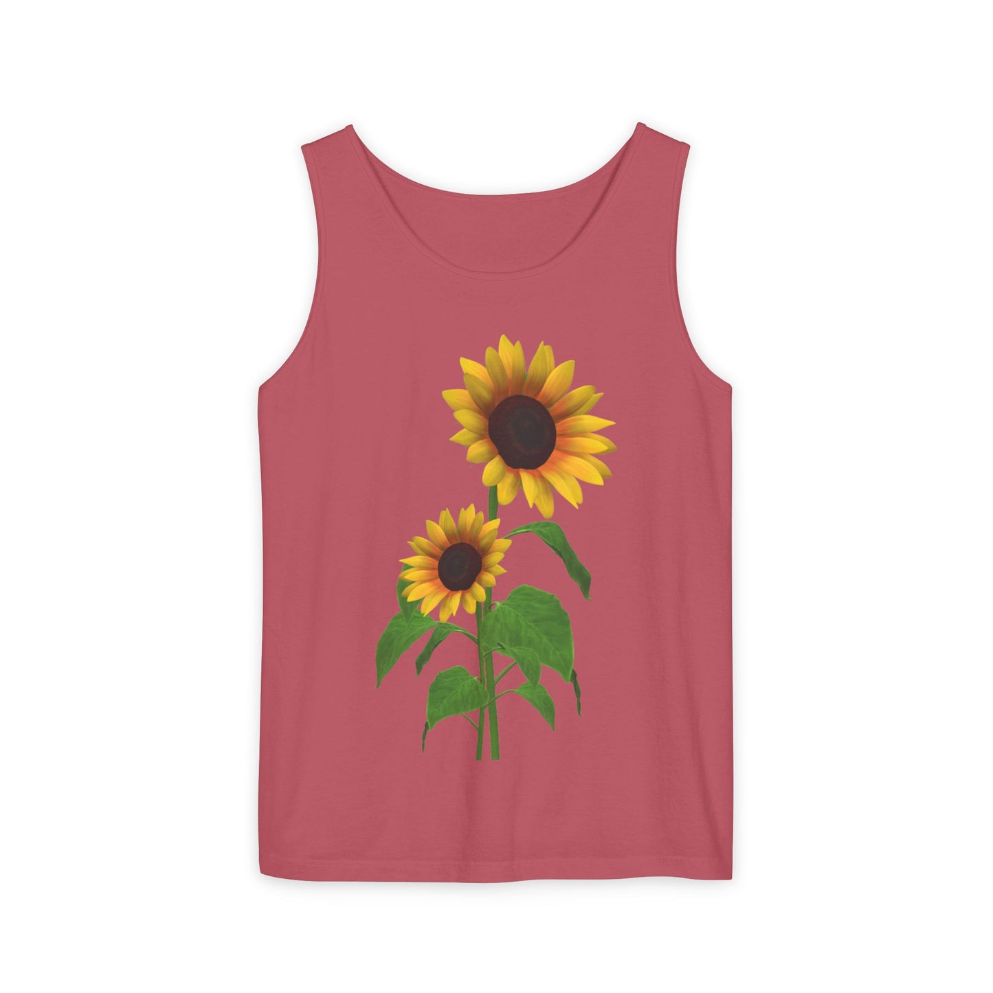 Sunflower Unisex Tank Top - Relaxed Summer Wear, Gift for Garden Lovers, Casual Beach Vibes, Perfect for Spring Celebrations, Gift Idea