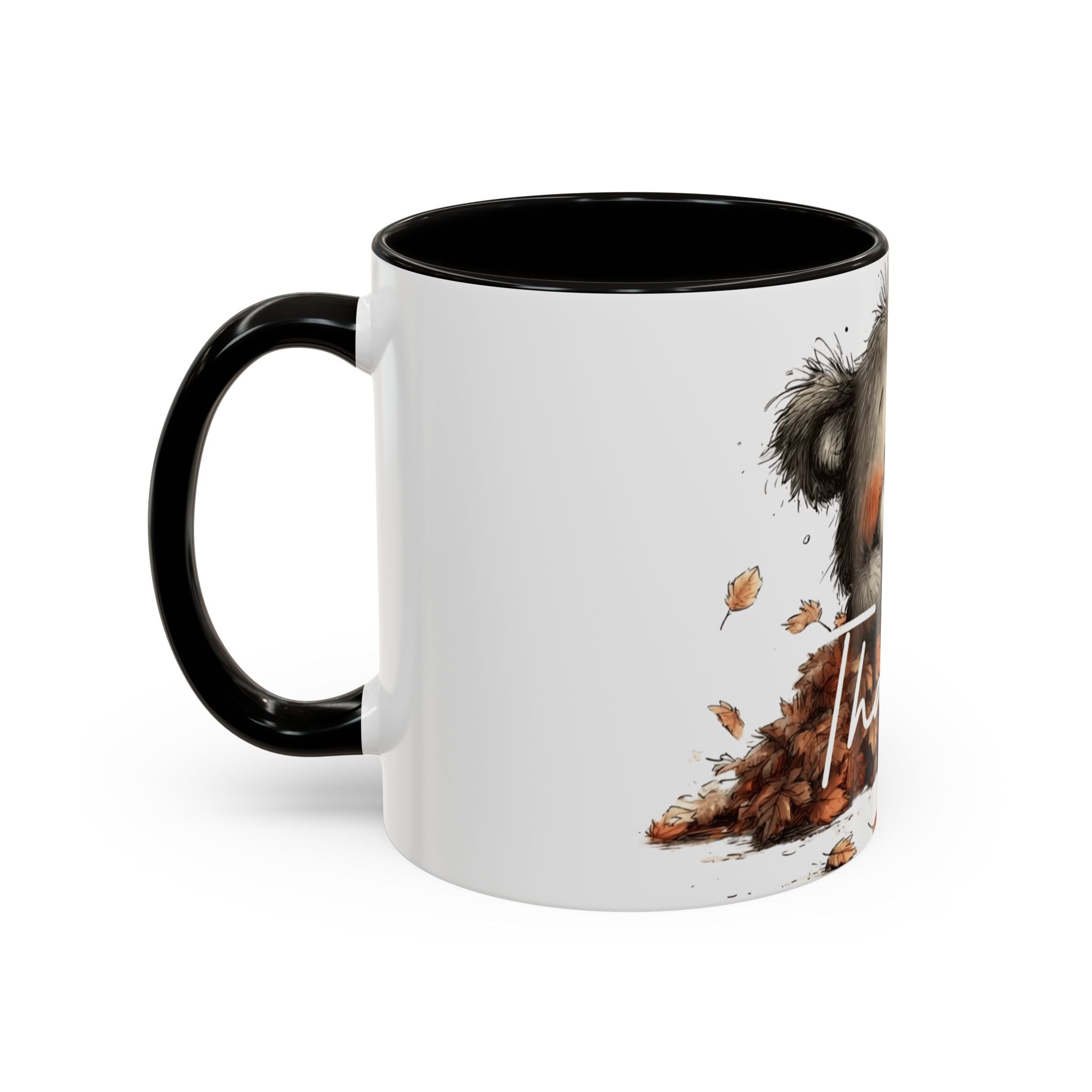 Thankful Bear Autumn Mug — Cute Fall Coffee Cup (11oz, 15oz)