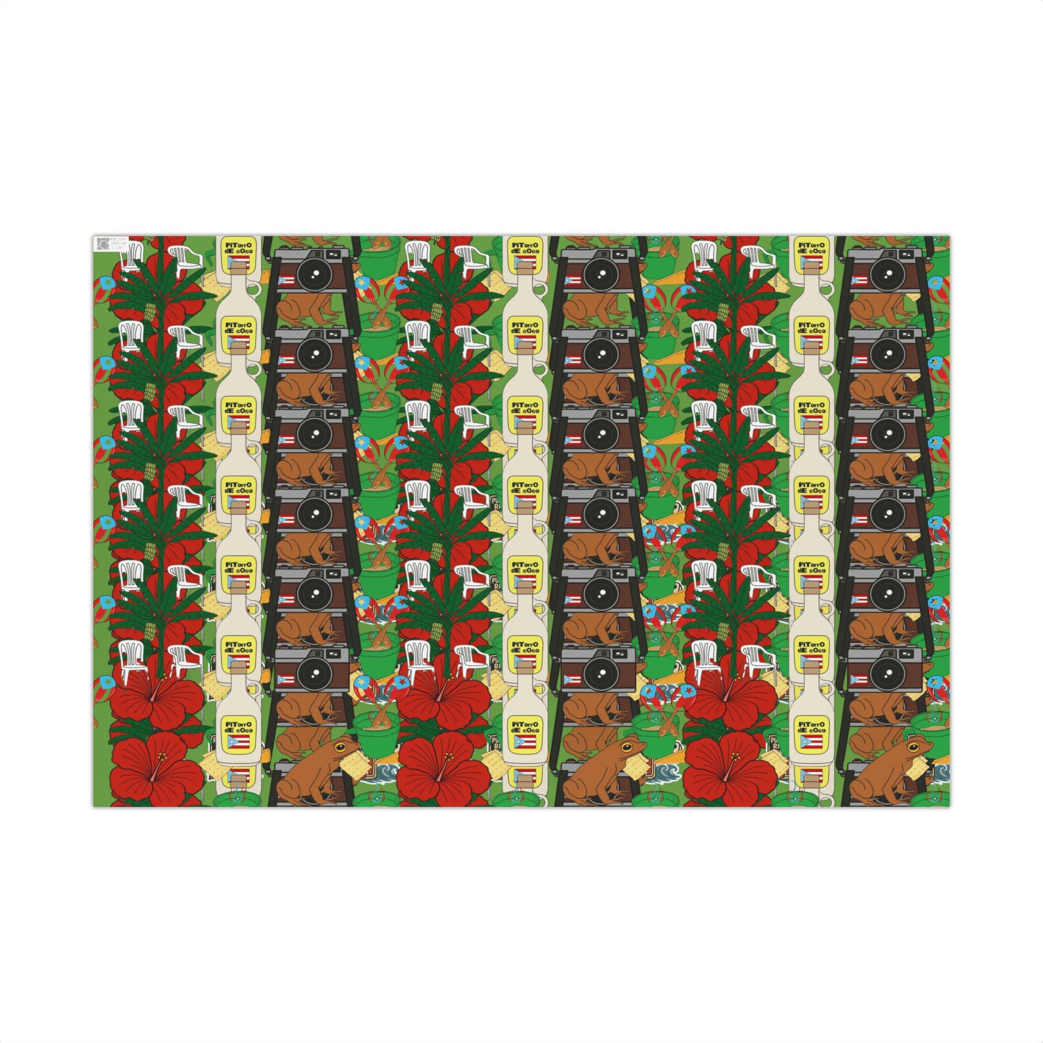 Navidad en Puerto Rico Wrapping Paper – Festive Boricua Holiday Gift Wrap 🇵🇷🎄