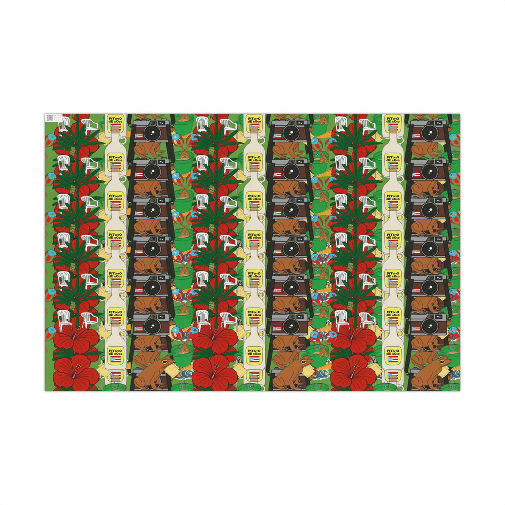 Navidad en Puerto Rico Wrapping Paper – Festive Boricua Holiday Gift Wrap 🇵🇷🎄