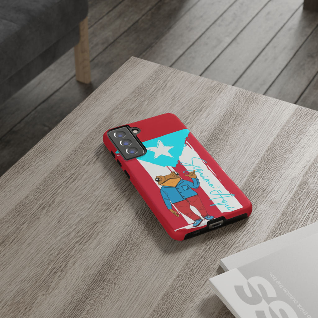 Puerto Rican Flag Frog Design ("Señorita Hops")Phone Case Isla del Encanto Phone Case – Puerto Rican Style