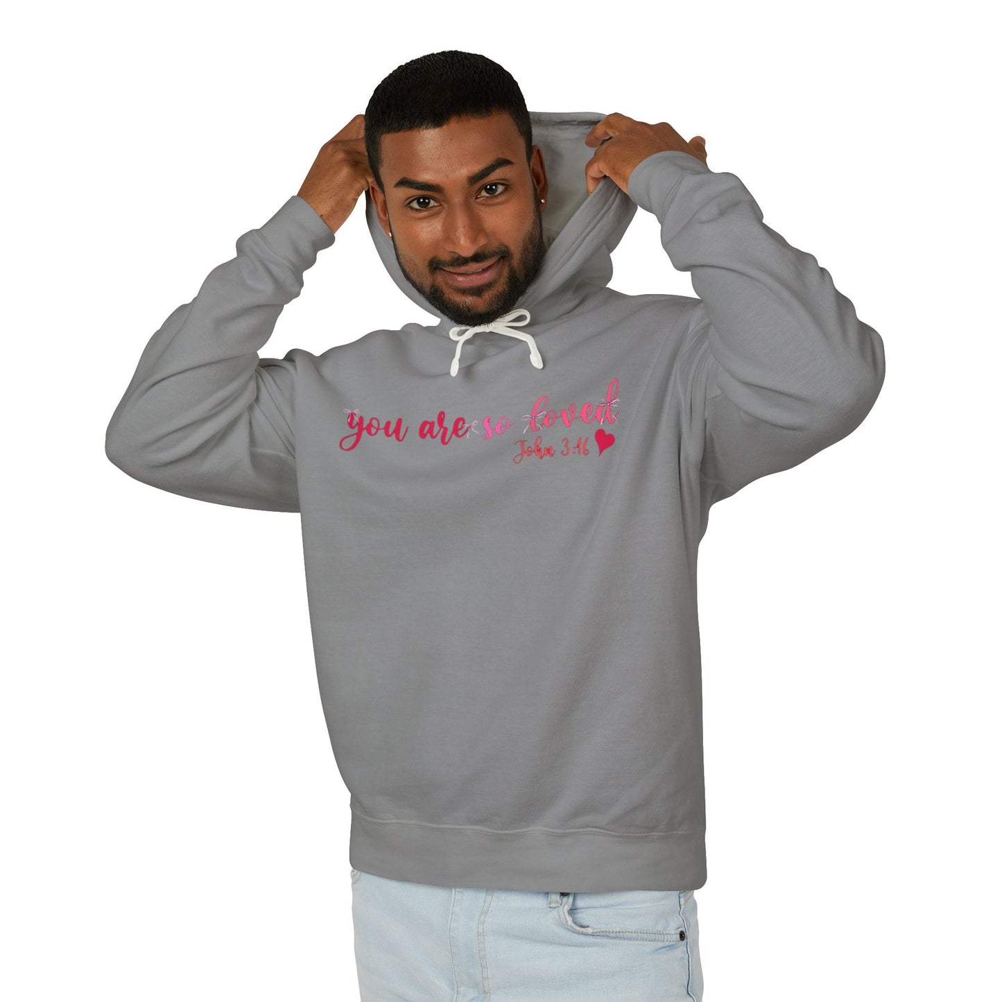 Mama Hoodie "You Are So Loved" — Christian Mama Lightweight Hooded Sweatshirt