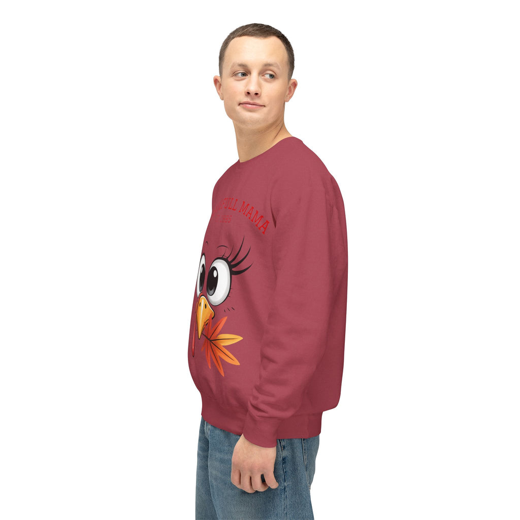 Thanksgiving Mama Sweatshirt  Cute Turkey Face "Thanksgfull Mama" Fall Pullover Fall T-Shirts and Sweatshirts Collection