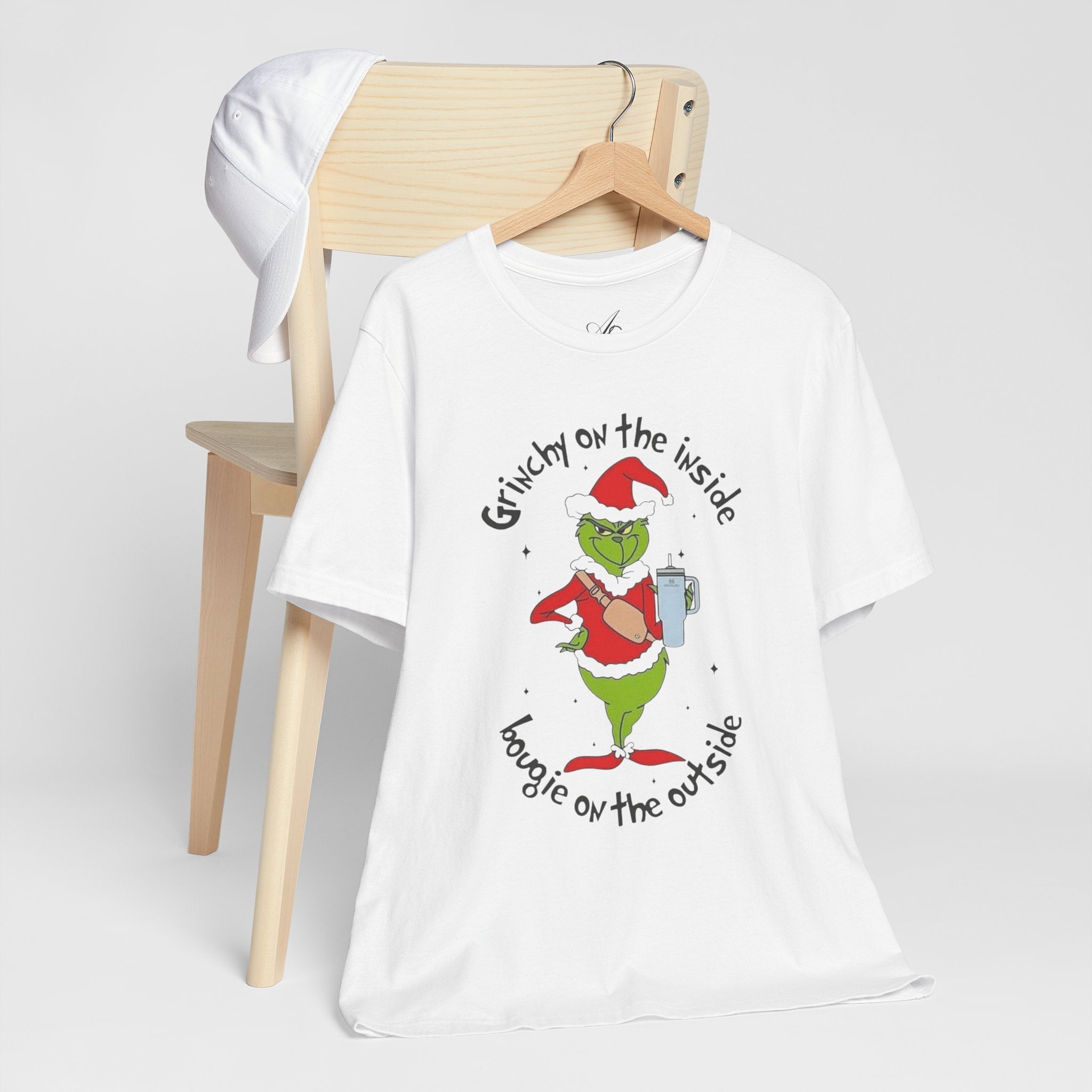 Grinch-Inspired Holiday Tee: 'Grinchy on the Inside, Boogie on the Outside'