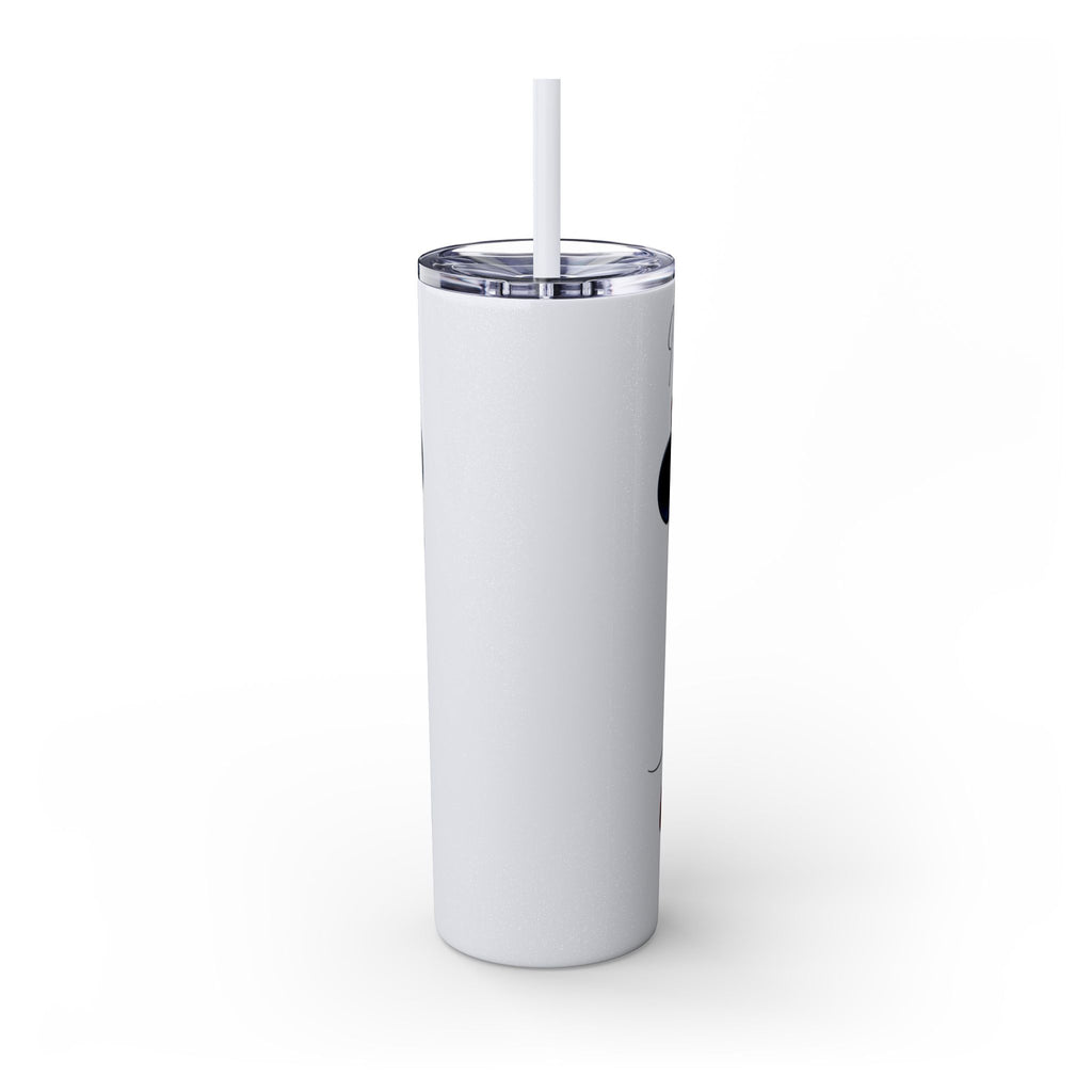 I Love You More Than Travel Tumbler — 20oz Skinny Cup with Straw