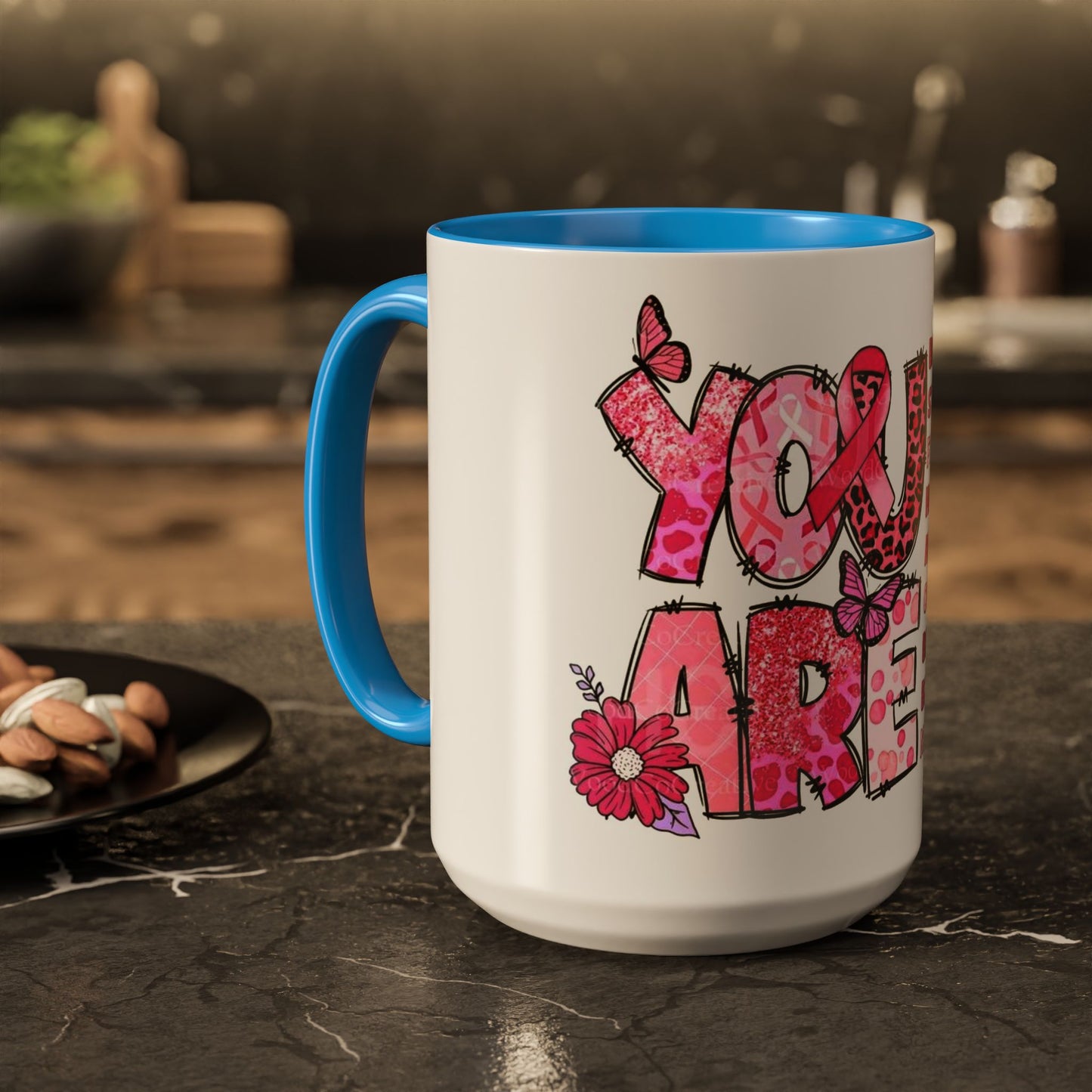 Cancer Hope Collection Empowering Inspirational Mug for Breast Cancer Awareness