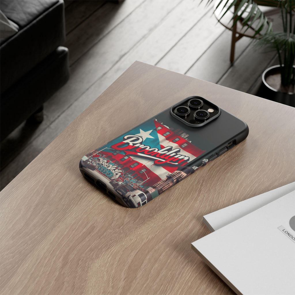 Brooklyn Street Art Phone Case  Urban Graffiti Protective Cover