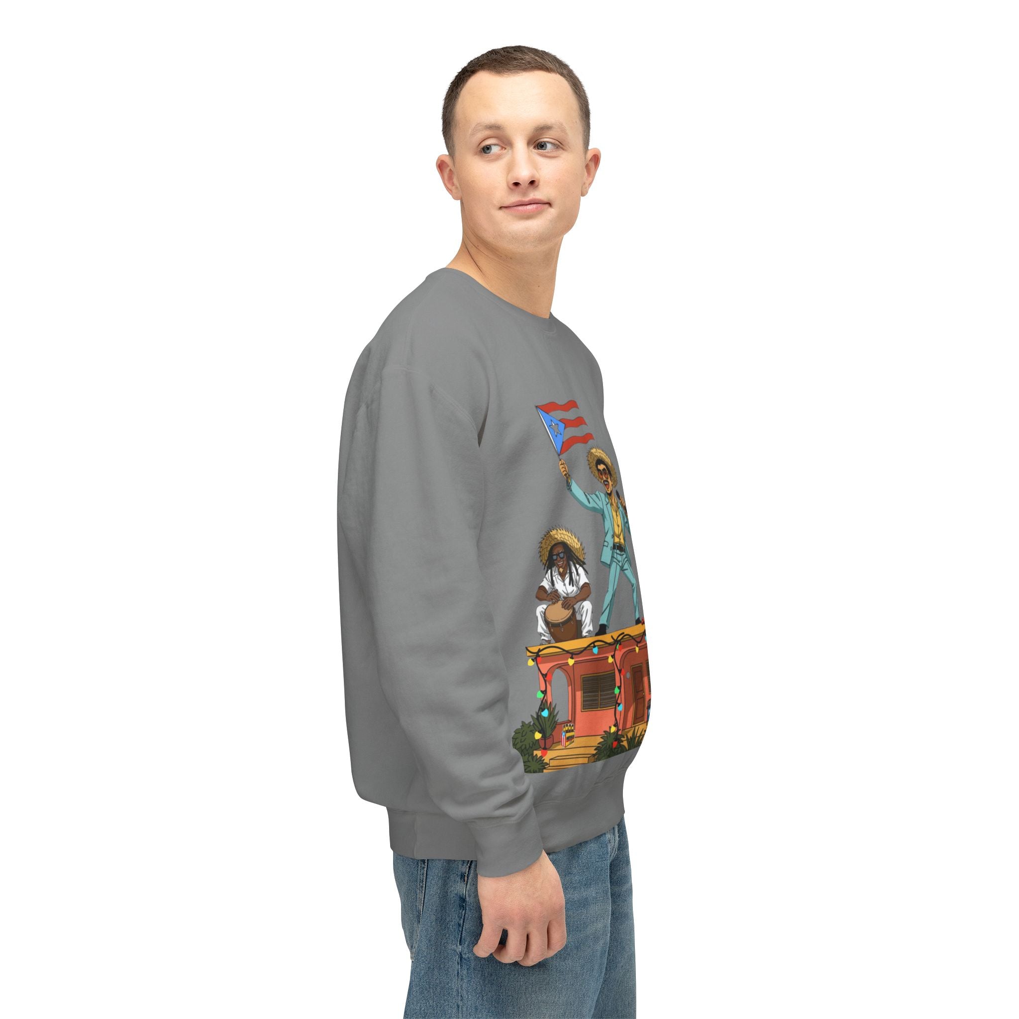 Puerto Rican Benito Parade Sweatshirt  Boricua De Pura Cepa Crewneck Puerto Rico Navidades