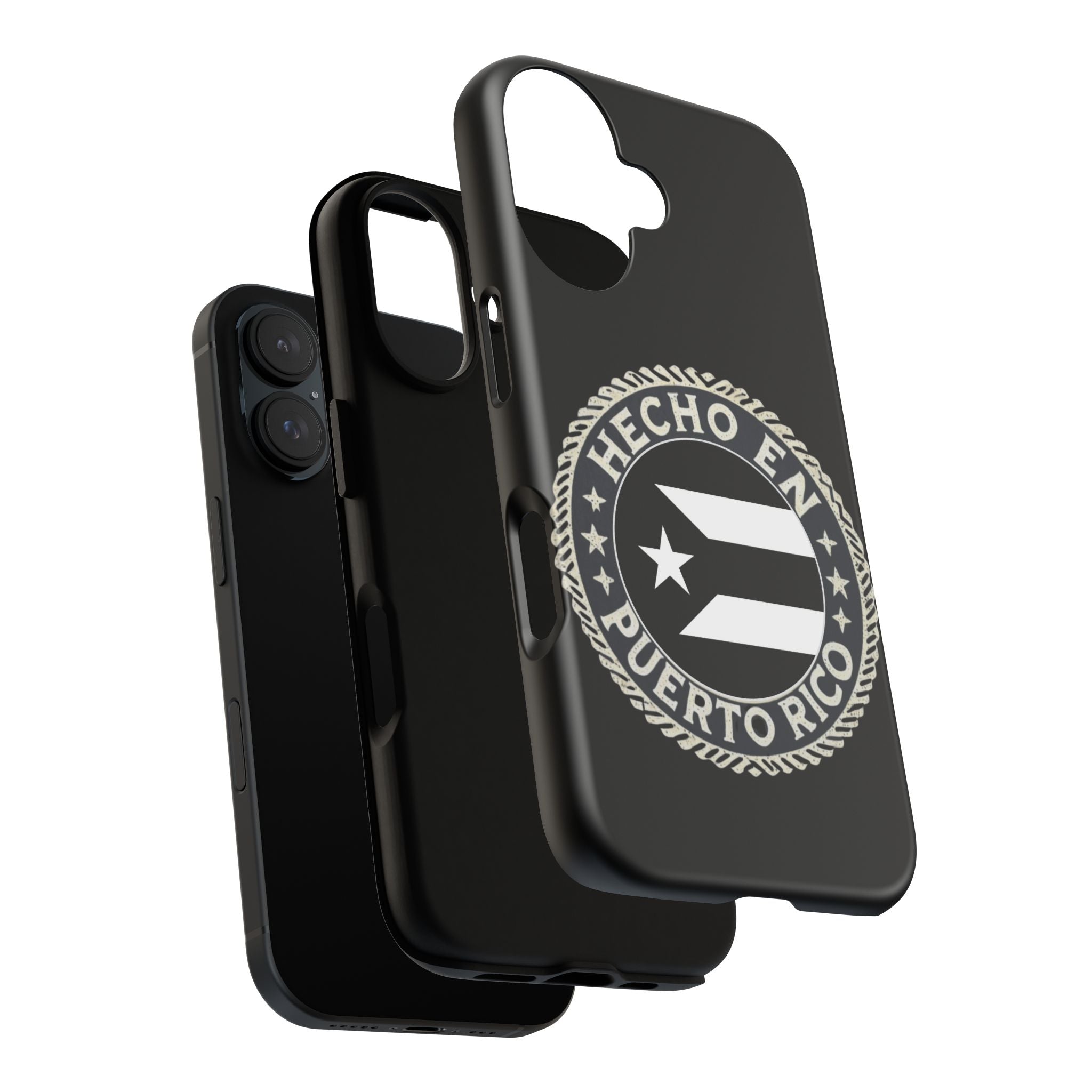 Hecho en Puerto Rico Phone Case  Puerto Rican Flag Emblem Tough Protective Cover