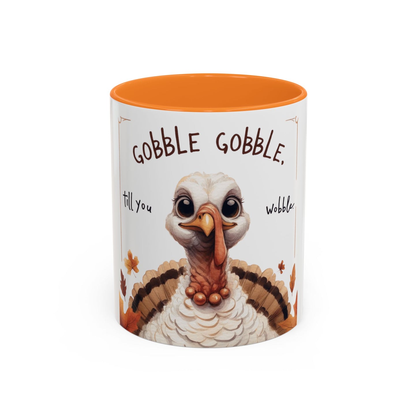 Mix cozy, aesthetic, and autumn-inspired sayings 🍁 Whimsical Thanksgiving Mug - Gobble Gobble Design