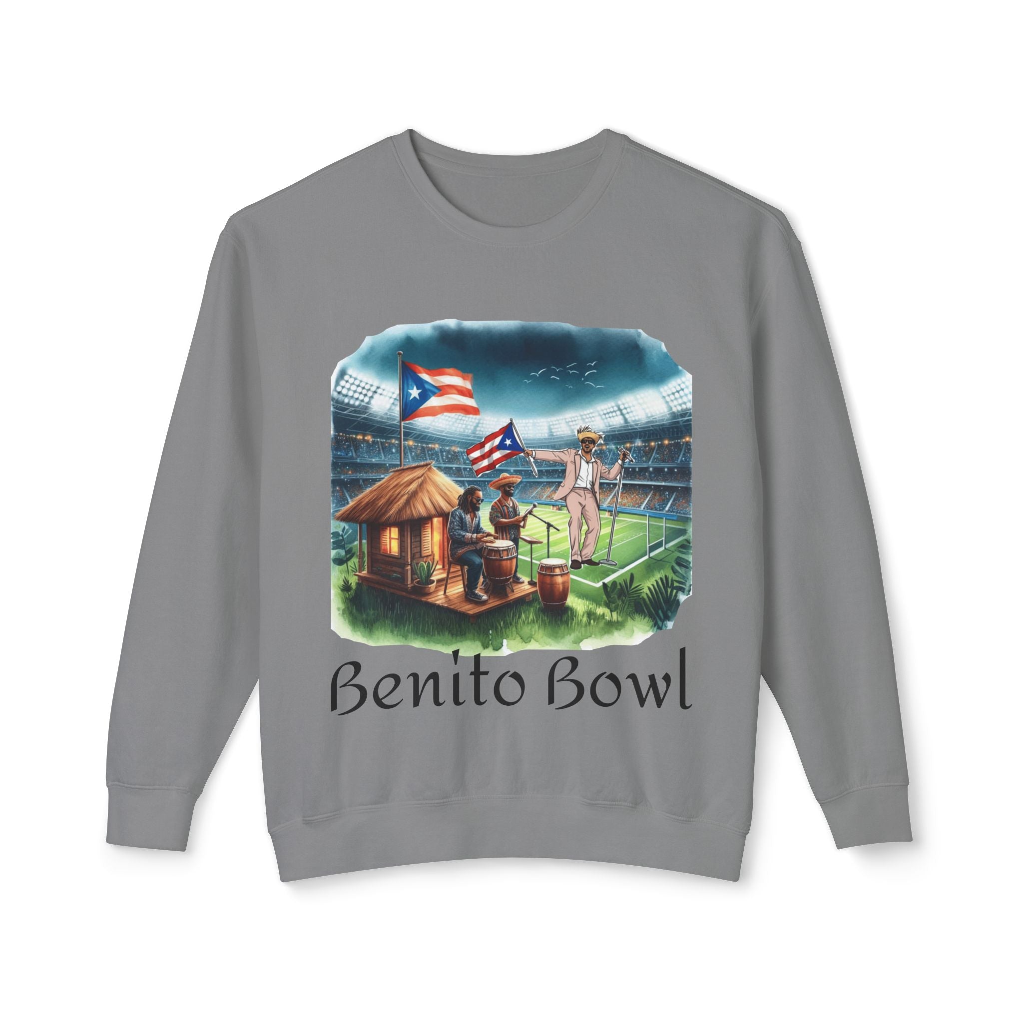 Benito Bowl Sweatshirt  Puerto Rican Tailgate SuperBowl Crewneck