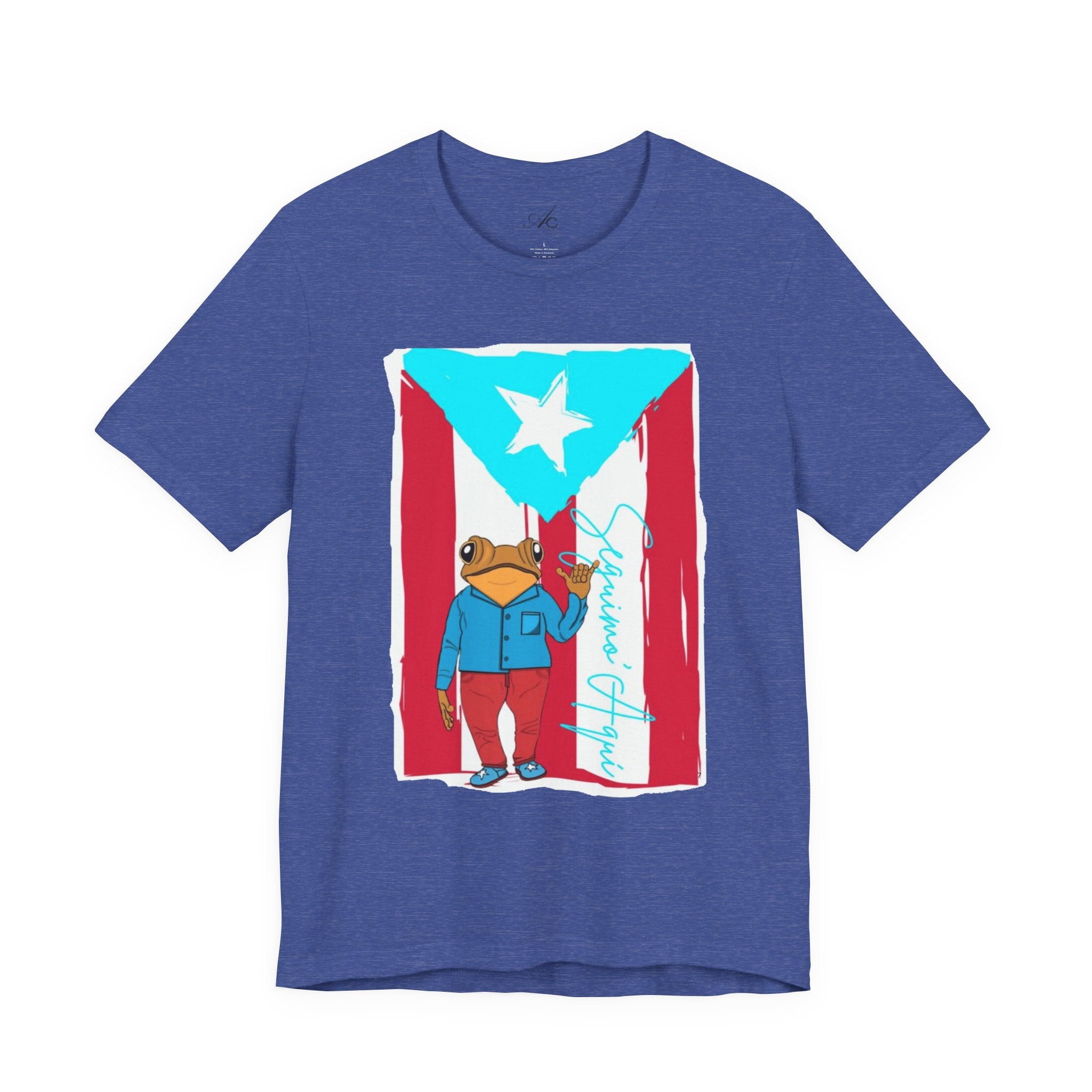 Puerto Rican Coqui Flag T‑Shirt  Boricua Pride Tee